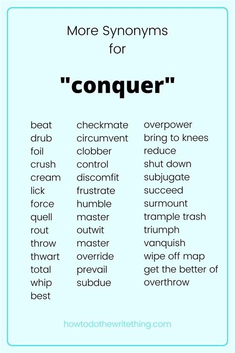 synonyms for conqueror.